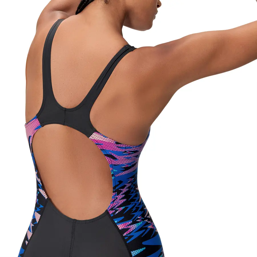 Hyperboom Splice Legsuit Badedrakt 40 Speedo | Svart/Rosa | Endurance Pro 