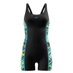 Speedo Hyperboom Splice Legsuit 32 Speedo | Svart/Gr&#248;nn | Endurance Pro