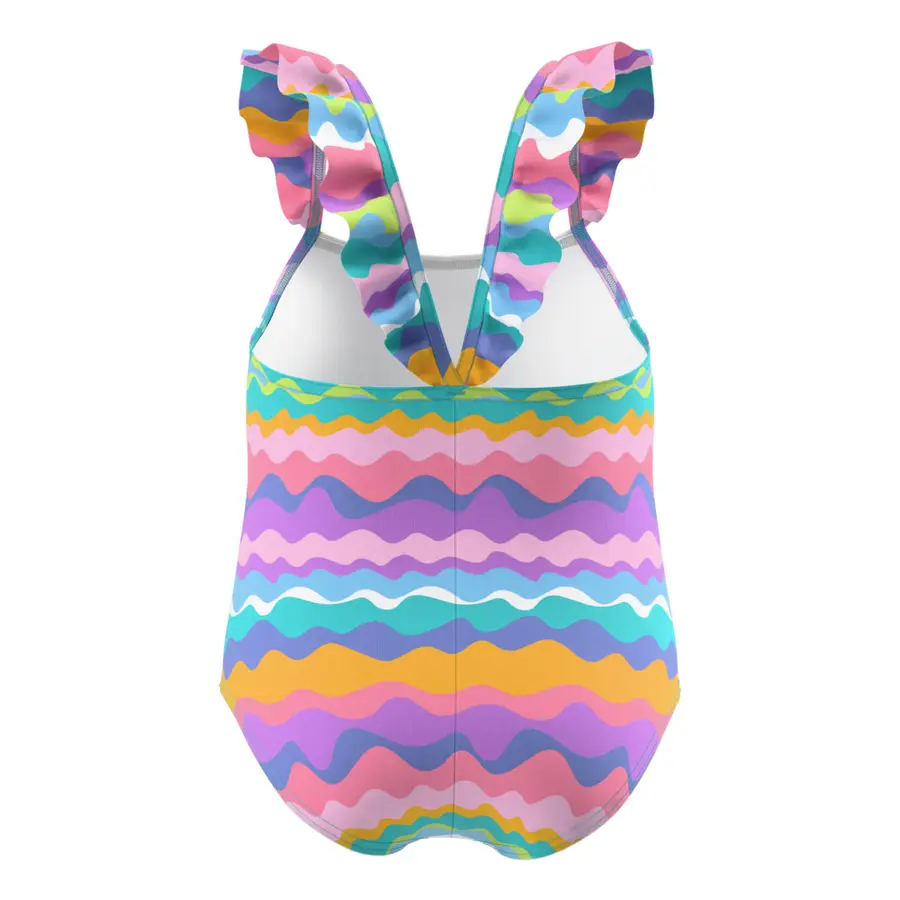 Speedo Print Frill Thinstrap jr 80 Speedo | Flerfarget | EnduraSoft 