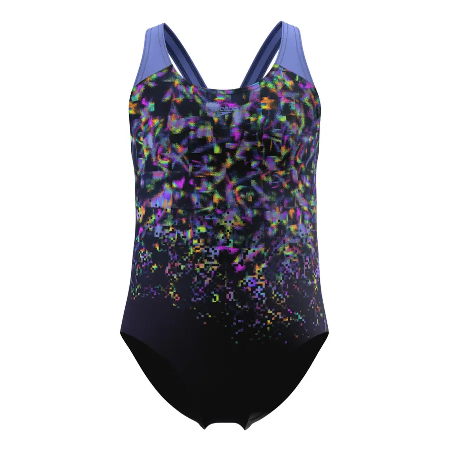 Speedo Print Splashback jr 116 Speedo | Svart/Lilla | Endurance+ 