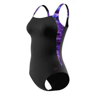 Speedo Print Luna Lustre Shaping Speedo | Svart | Shape Comprex
