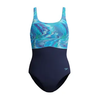 Speedo Print Contour Eclipse Speedo | Marinebl&#229;/Bl&#229; | Shape Compre