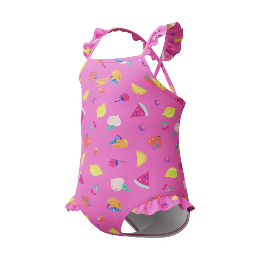 Frill Thinstrap Badedrakt jr 104 Speedo | Rosa | Enduraflex 