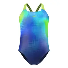 Speedo Print Powerback jr 116 Speedo | Bl&#229;/Gr&#248;nn | Endurance+