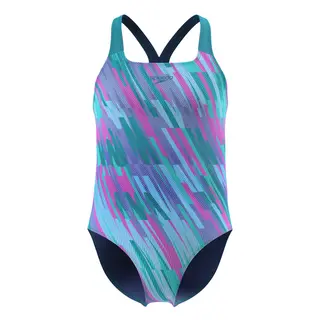 Speedo Print Powerback jr Speedo | Lavendel/Bl&#229; | Endurance+