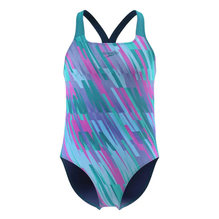 Speedo Print Powerback jr 116 Speedo | Lavendel/Blå | Endurance+ 