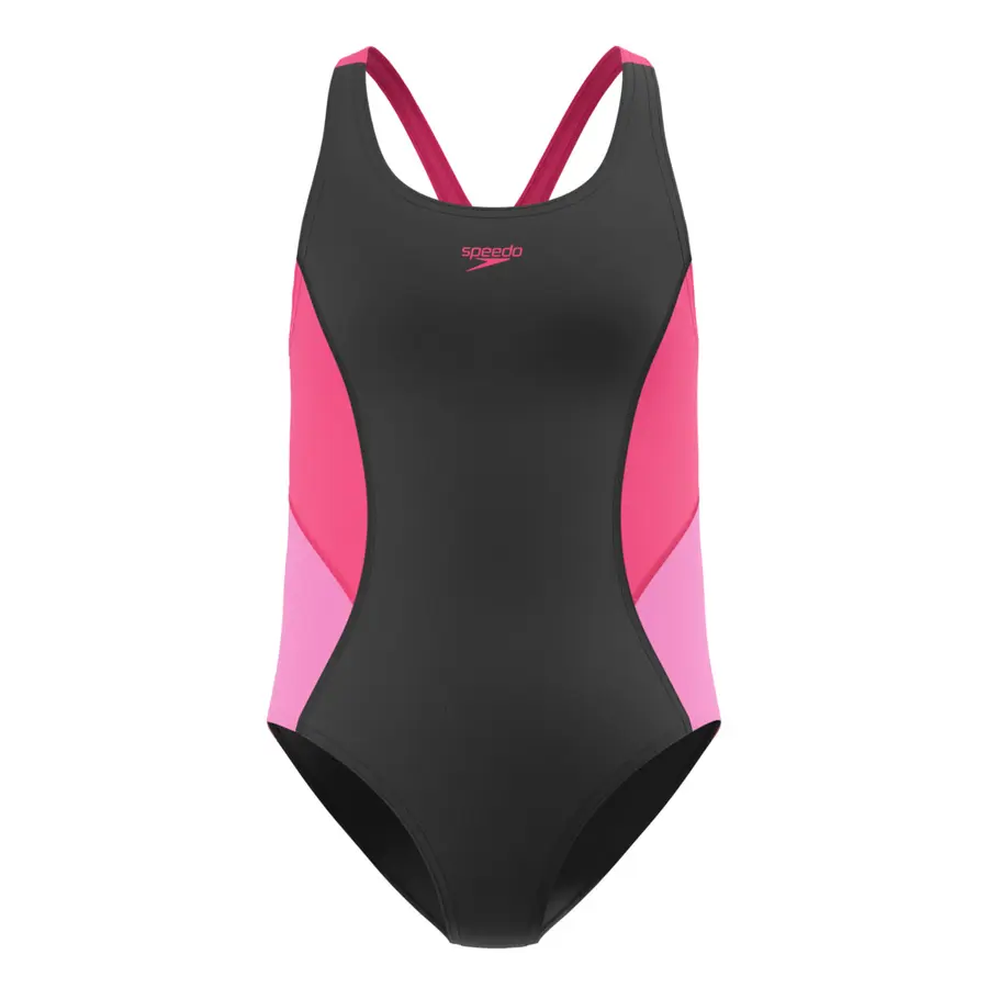 Speedo Spliced Splashback jr 116 Speedo | Svart/Rosa | Endurance+ 