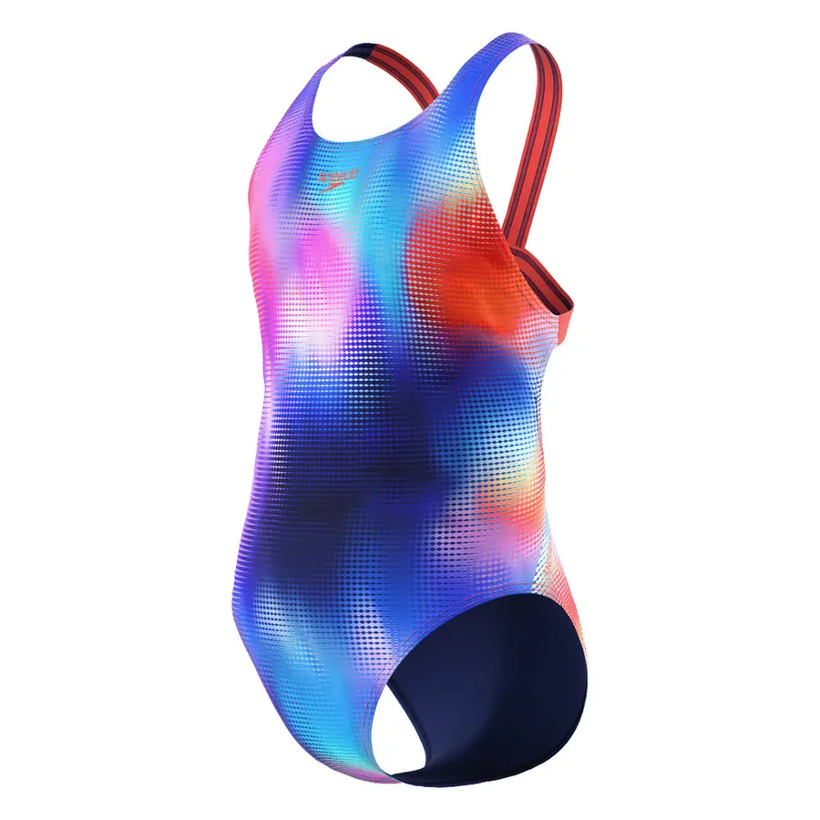 Speedo Print Leaderback jr 116 Speedo | Blå/Rosa | Endurance+ 