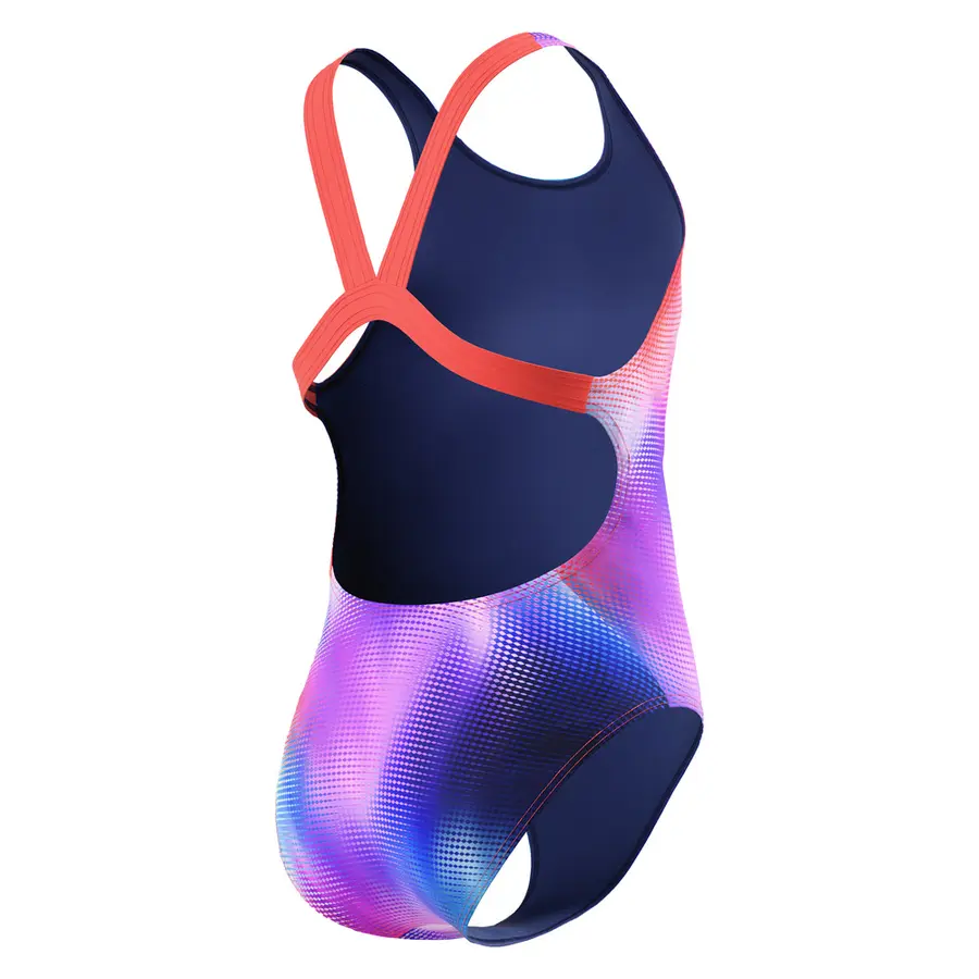 Speedo Print Leaderback jr 116 Speedo | Blå/Rosa | Endurance+ 