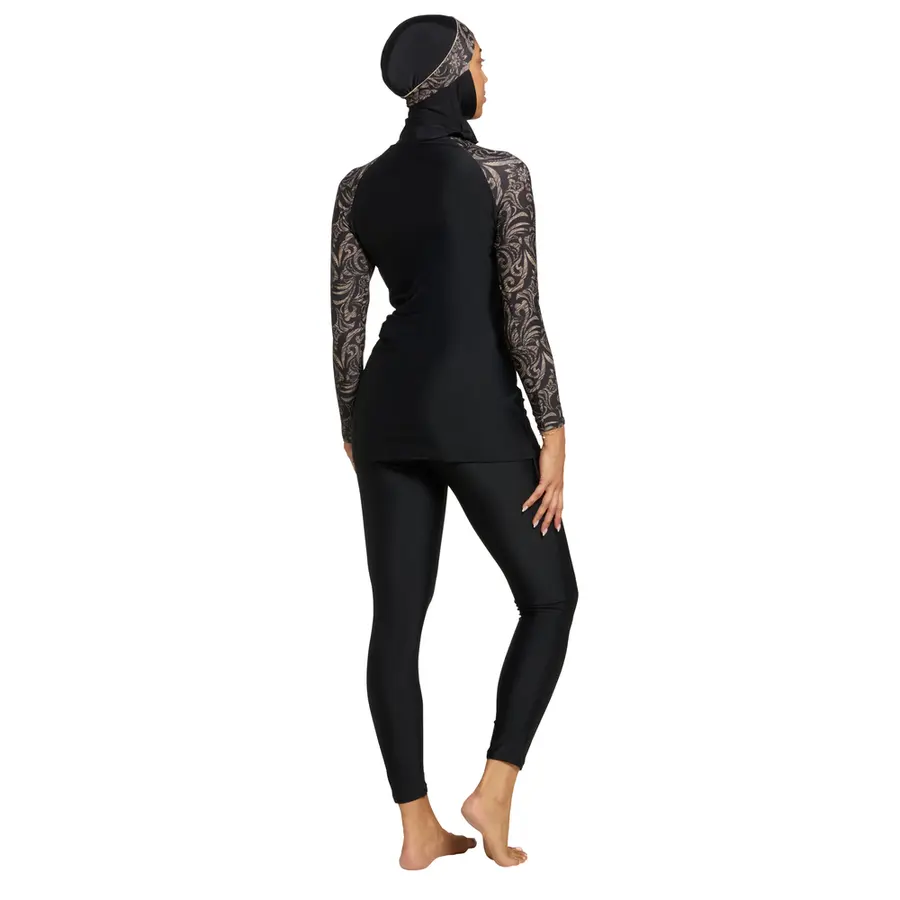 Zoggs Damask Modesty Suit Side Cut EU34 Zoggs | Svart/Flerfarget | Elastomax 