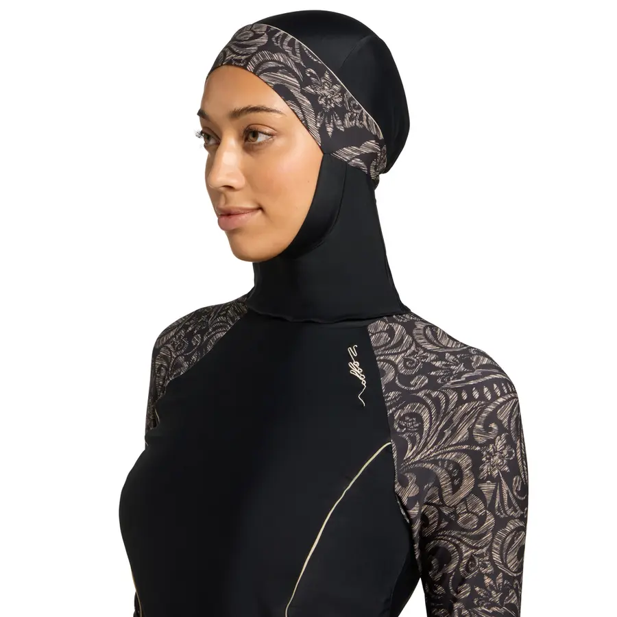 Zoggs Damask Modesty Suit Side Cut EU34 Zoggs | Svart/Flerfarget | Elastomax 