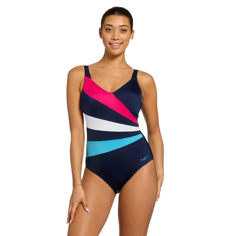 Zoggs Flashdrive Wrap Classicback EU34 Zoggs | Blå/Flerfarget | Ecolast 