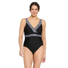 Zoggs Opulence Square Back EU34 Zoggs | Svart/Hvit | Ecolast