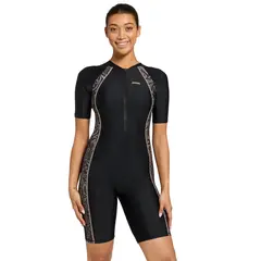 Zoggs Damask Kneesuit Side Print EU34 Zoggs | Svart/Flerfarget | Elastomax