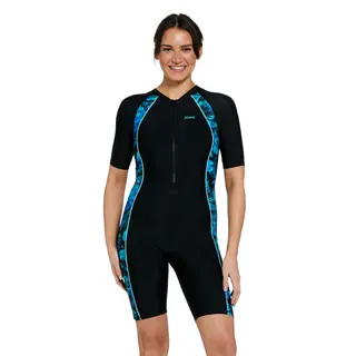 Mystic Kneesuit Badedrakt Zoggs | Svart/Flerfarget | Elastomax