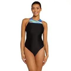 Zoggs Elaine Zip Back EU34 Zoggs | Svart/Flerfarget | Ecolast