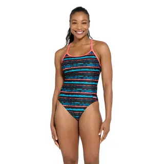 Wake Sprintback Badedrakt Zoggs | Svart/Flerfarget | Ecolast