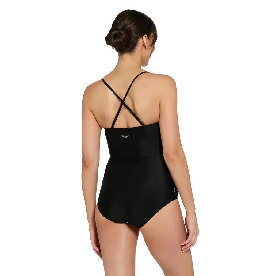 Zoggs Moonstone Ruched Bandeau EU34 Zoggs | Svart/Flerfarget | Ecolast 
