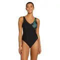 Evergreen Scallop Classicback Badedrakt Zoggs | Svart/Flerfarget | Ecolast+