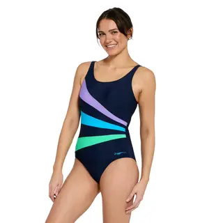 Circus Sandon Adj. Scoopback Badedrakt Zoggs | Blå/Flerfarget | Ecolast+