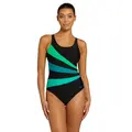 Evergreen Sandon Adj Scoopback Badedrakt Zoggs | Svart/Flerfarget | Ecolast+