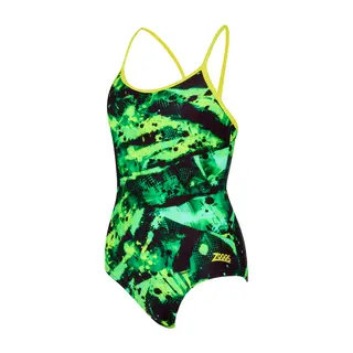 Zoggs Greengame Sprintback jr Zoggs | Gr&#248;nn/Svart/Gul | Ecolast