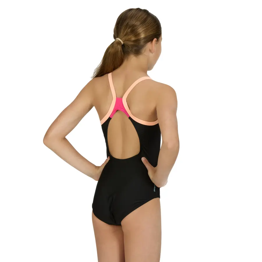 Kerrawa Strikeback Badedrakt jr 116cm Zoggs | Svart/Flerfarget | Ecolast 