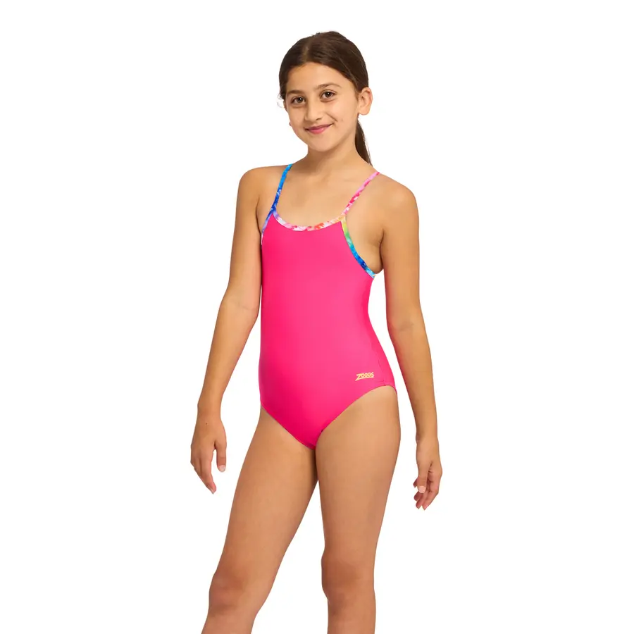 Zoggs Rainbow Ripple Classicback jr 116 Zoggs | Rosa/Flerfarget | Ecolast 