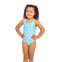 Zoggs Daisy Check Scoopback 80cm Zoggs | Bl&#229;/Hvit/Gul | Ecolast