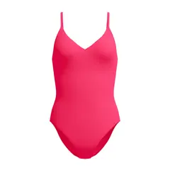 Speedo Solid V-Neck 30 Speedo | Ruby | Soft Swim Jersey