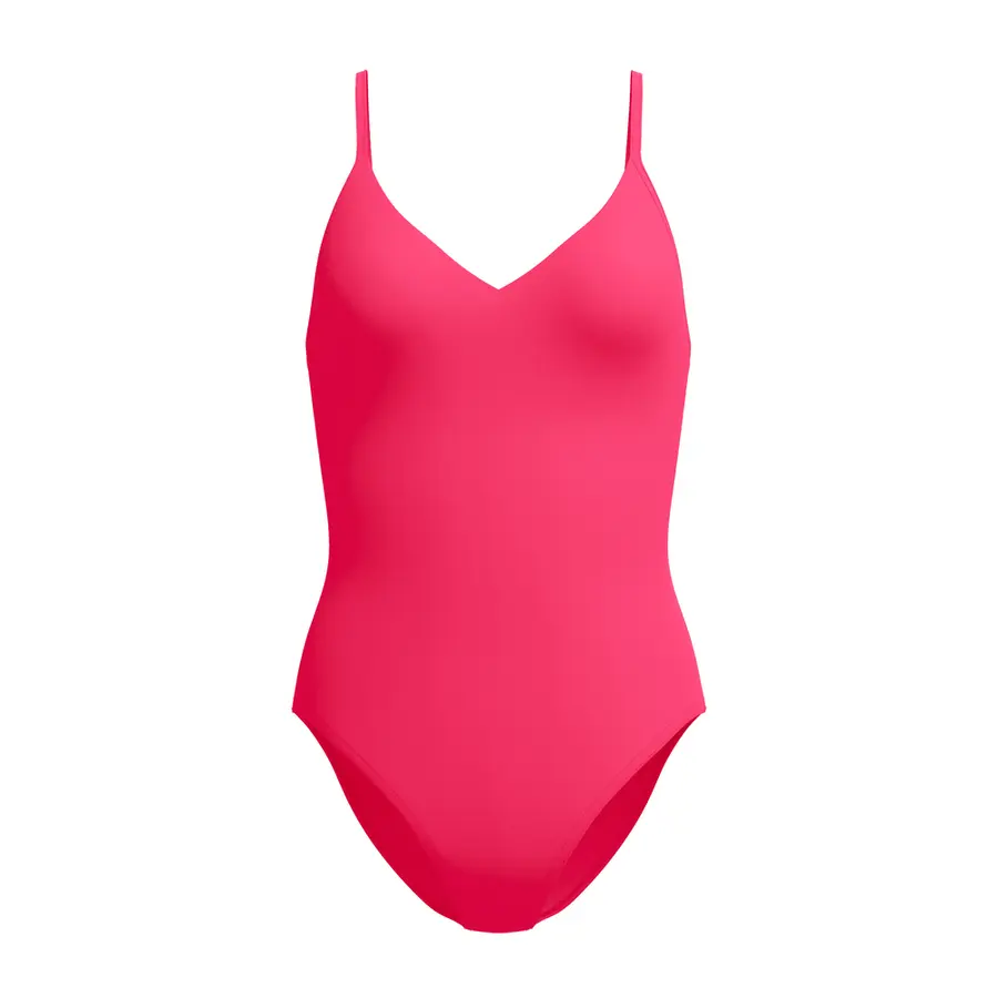 Speedo Solid V-Neck 30 Speedo | Ruby | Soft Swim Jersey 