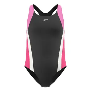 Speedo Spliced Infinity jr Speedo | Svart/Rosa | EnduraSoft