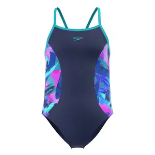 Speedo Print Spliced Thinstrap jr Speedo | Marine | Endurance+