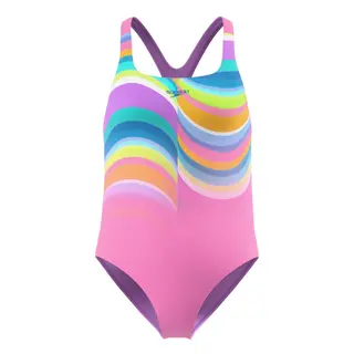 Speedo Print Medalist jr Speedo | Rosa/Lilla | EnduraSoft