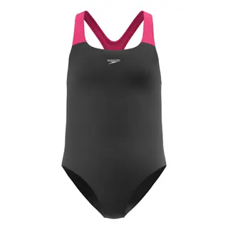 Speedo Solid Medalist jr Speedo | Svart/Rosa | EnduraSoft