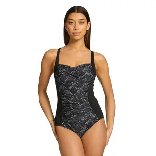 Zoggs Artemis Ruched Front Zoggs | Svart/Flerfarget | Ecolast+