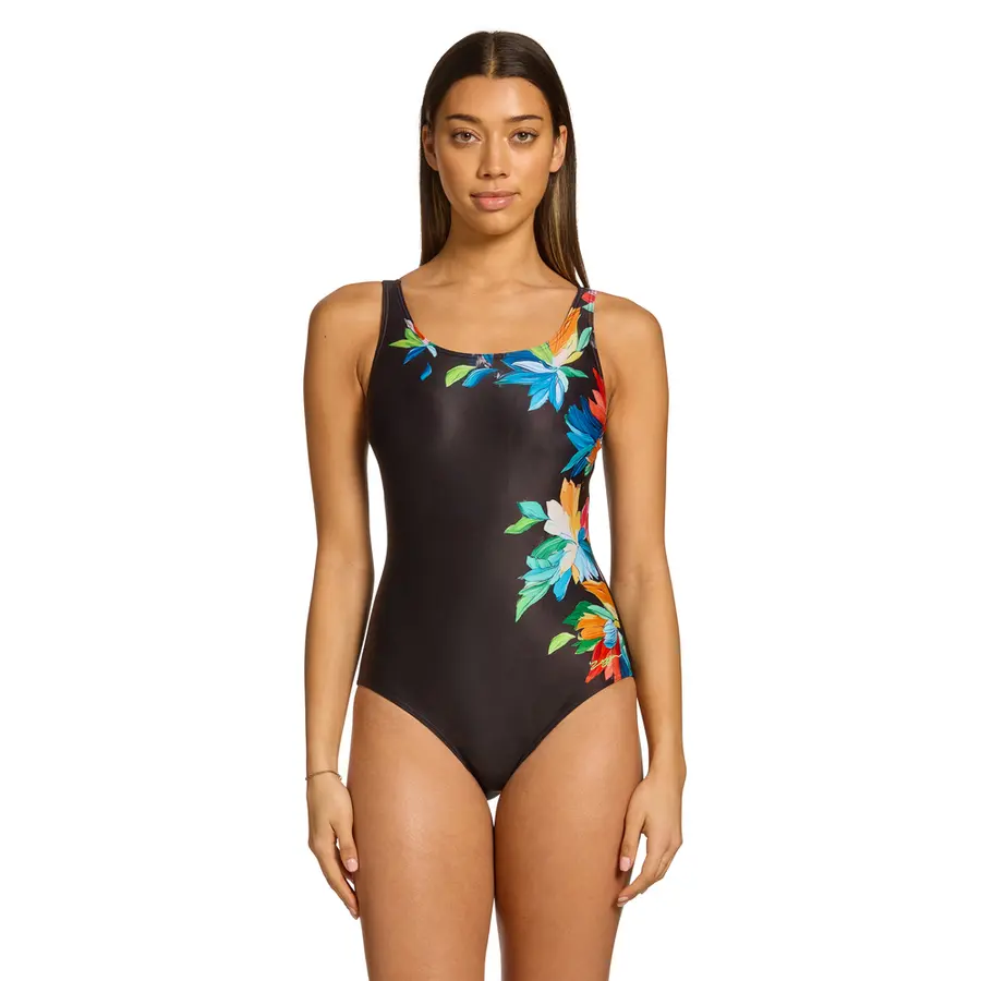 Zoggs Sun Spritz Adj. Scoopback 34 Zoggs | Svart/Flerfarget | Ecolast 