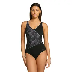 Zoggs Artemis Adjustable Wrap Front EU34 Zoggs | Svart/Flerfarget | Ecolast+