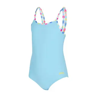 Zoggs Kaiya Stripe Twin Straps jr 140cm Zoggs | Blå/Flerfarget | Ecolast
