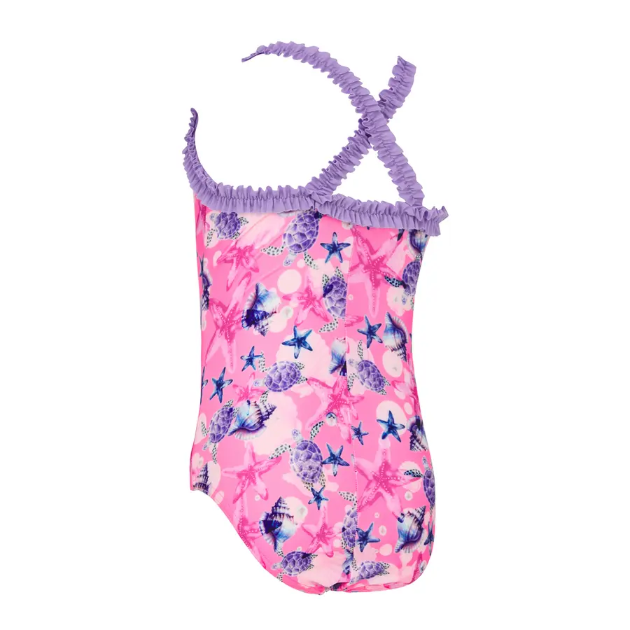 Zoggs Sarina Ruffle Crossback 80cm Zoggs | Rosa/Flerfarget | Ecolast 
