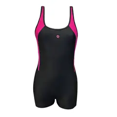 New Quebec Retro Cut Badedrakt EU46 Ras | Svart | Spa Back