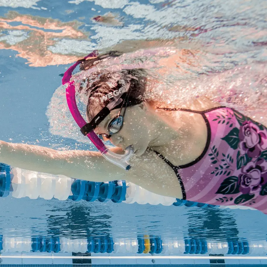 FINIS Original Swimmer's Snorkel sr Rosa frontsnorkel til svømmeteknikk 