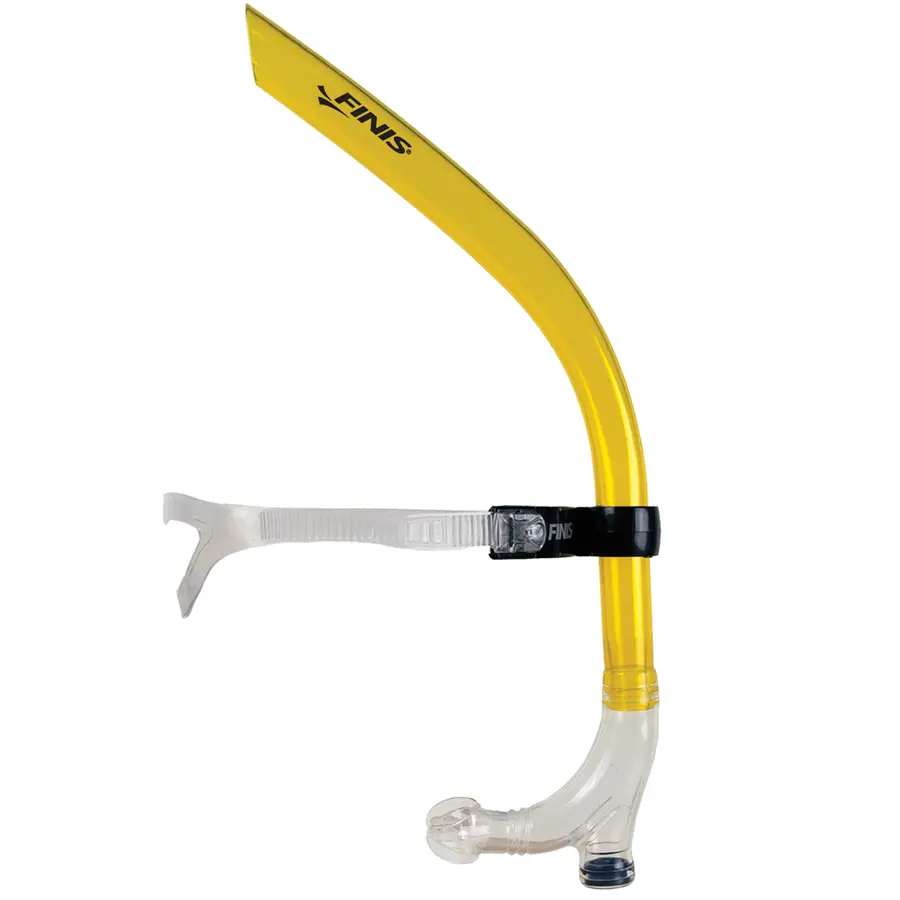 FINIS Original Swimmer's Snorkel sr Gul frontsnorkel til svømmeteknikk 