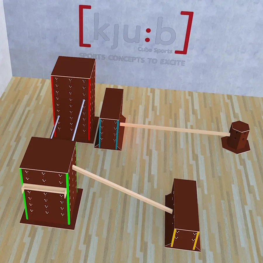 Cube Sports Sett 2 | Parkour Medium pakke til skole og idrett 