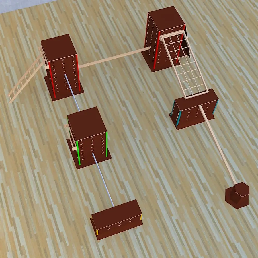 Cube Sports Sett 3 | Parkour Stor pakke til skole og idrett 