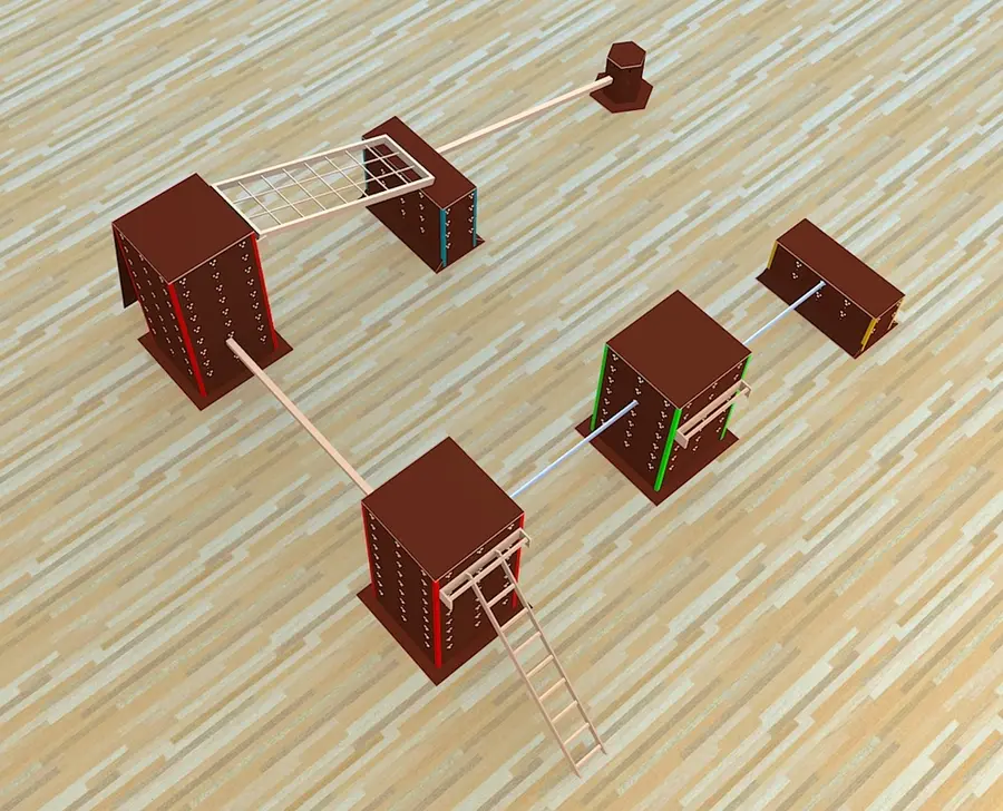 Cube Sports Sett 3 | Parkour Stor pakke til skole og idrett 