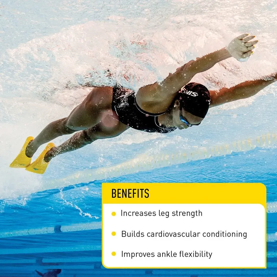 FINIS Zoomers Gold Svømmeføtter 40-42 Korte blad | Gul 