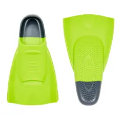 DMC Original Svømmeføtter XXS Korte blad | Lime/grå