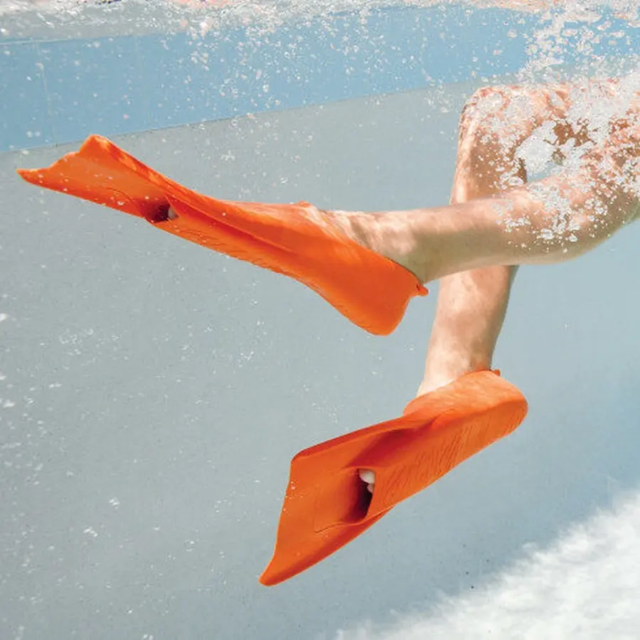 FINIS Booster Jr svømmeføtter 29-33 Korte blad | Oransje 