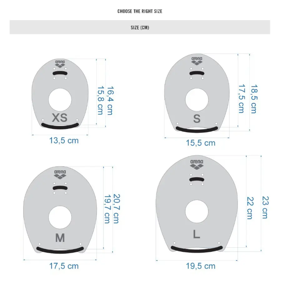 Arena Elite Hand Paddles 2 Limegrønn | M 